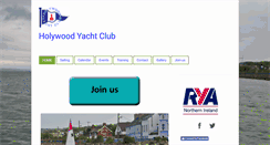 Desktop Screenshot of holywoodyachtclub.co.uk